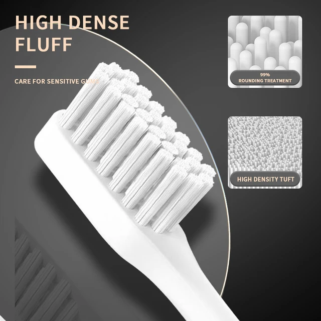 Jianpai adulte noir blanc classique brosse à dents électrique acoustique adulte 5 vitesses Mode USB charge IPX7 étanche électrique acoustique – Image 3
