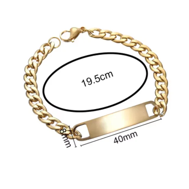 365 Customized Name Set Stainless Steel Personalized Necklace Bracelet Thin Chain For Women Charming Jewelries Girls Gifts – Image 5