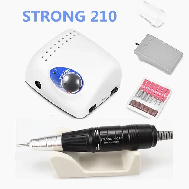 Forte 210 Pro IV perceuse à ongles 65W 45000 Machine fraises manucure perceuse à ongles électrique fraisage manucure Machine vernis lime à ongles – Image 3