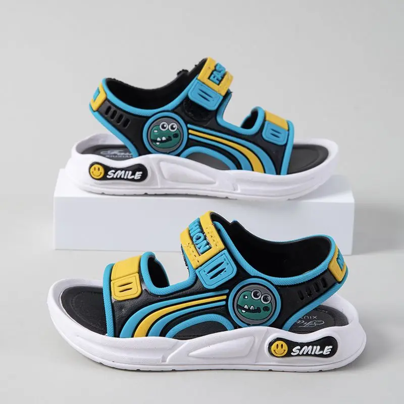 Sandales d'été pour bébés garçons et filles, jolies sandales de dessin animé, semelle souple, antidérapantes, chaussures de plage pour bébés de 2 à 10 ans