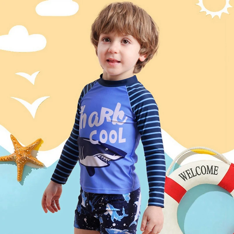 Maillots de bain College d'animaux de dessin animé pour enfants, maillots de bain d'été pour garçons, Économie de natation élastiques à séchage rapide, ensembles de shorts pour enfants