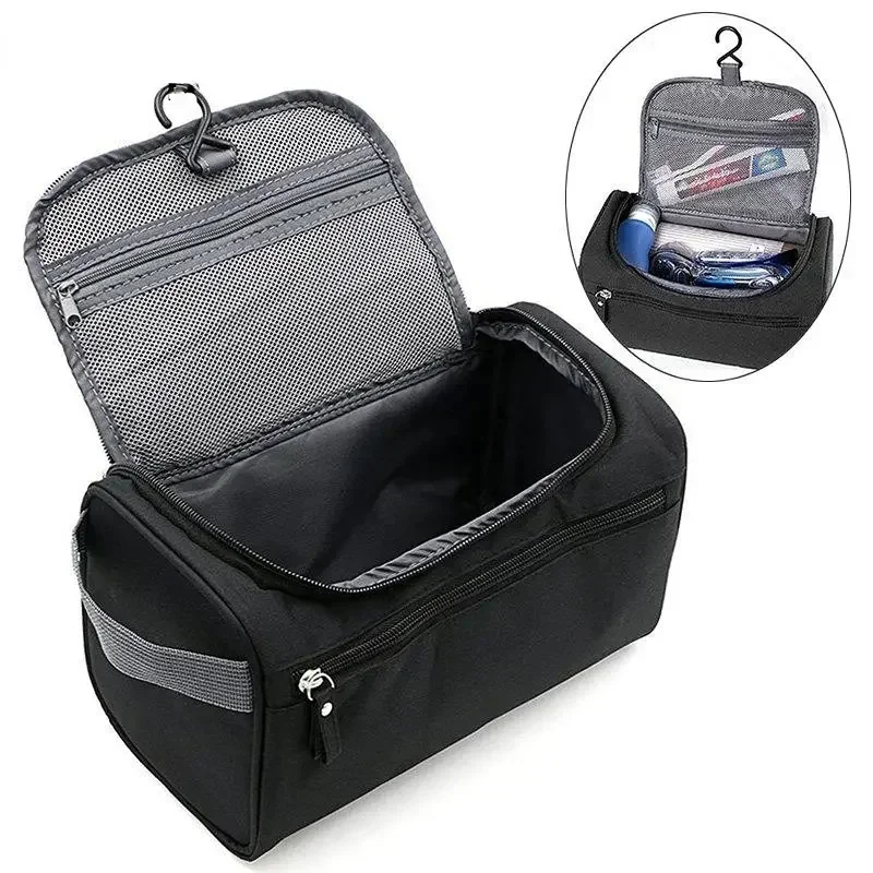 Trousse de maquillage Portable unisexe, capacité étanche, organisateur de cosmétiques, trousse de toilette suspendue, pochette pour femmes et hommes, lavage du rasage, maquillage