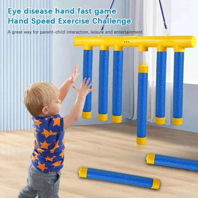 Défi chute de bâtons jeu enfants bâton attraper jouet formation capacité de réaction éducatif Parent-enfant jouet interactif sport