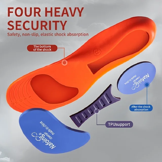 Semelles intérieures dépistolet antes respirantes pour chaussures de sport, technologie de semelle, absorption des chocs, l'offre elles de course, 1 paire, nouveau – Image 4