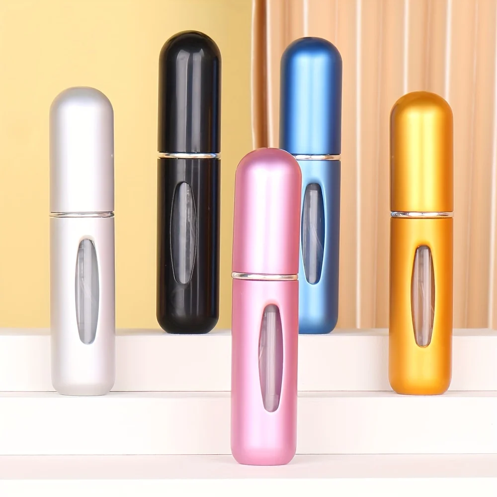 5 flacons pulvérisateurs de parfum portables pour recharger à tout moment - jamais courir de votre parfum préféré à nouveau!