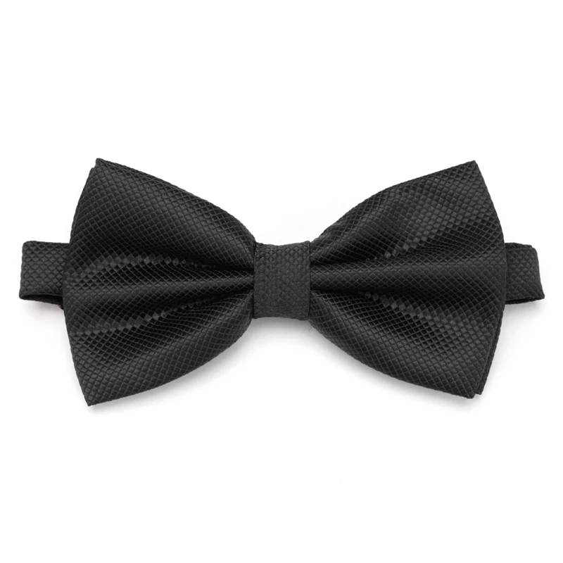 Hommes adulte noeud papillon couleur unie classique mode fête de mariage formel Satin cadeau Plaids multicolore ajuster cou noeud papillon