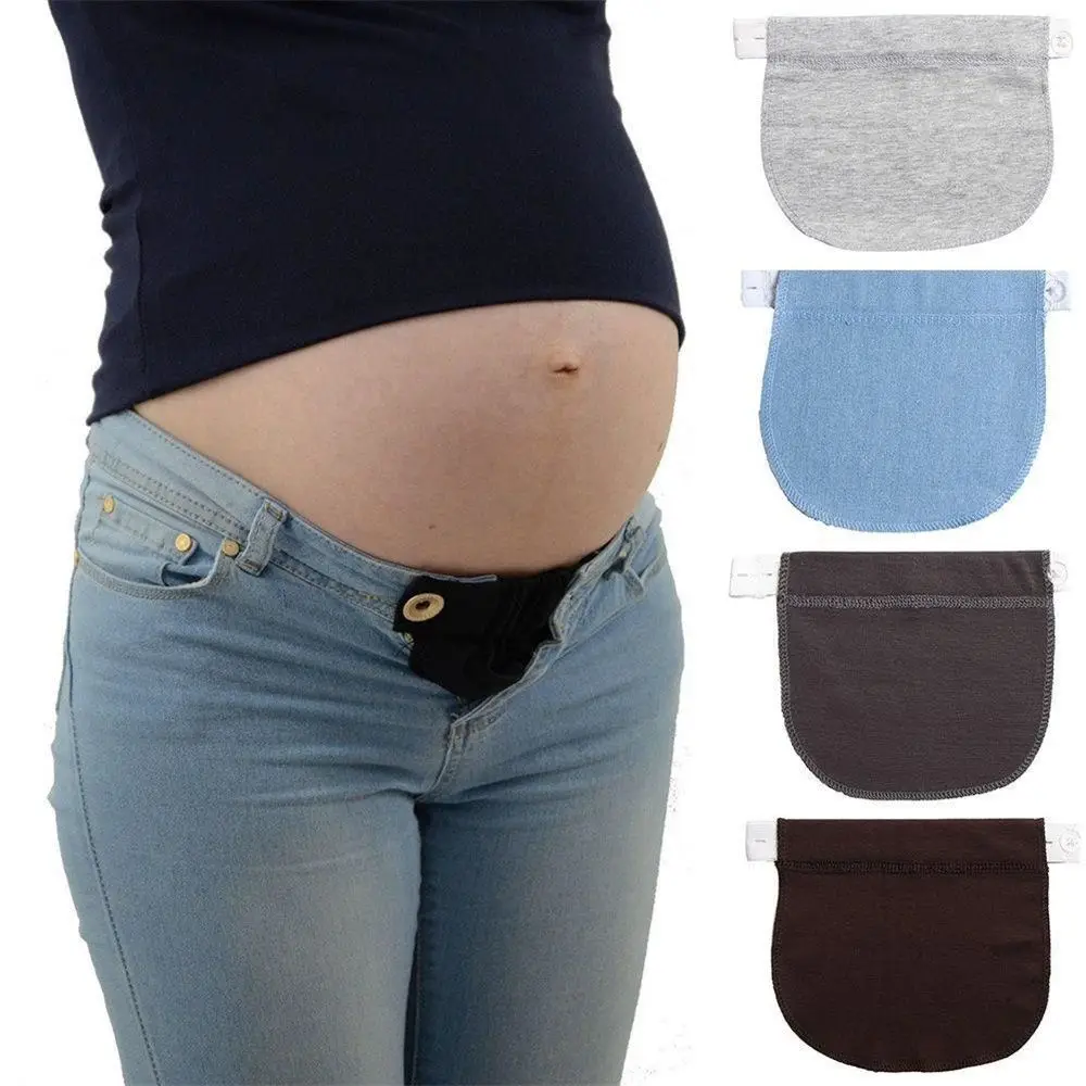 Ceinture élastique réglable pour femmes enceintes, 1 pièce, extension de taille, vêtements, pantalons pour femmes enceintes, accessoires de couture
