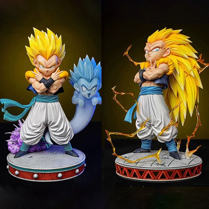 Dragon Ball Z Gotenks Ssj3 figurine Super Saiyan 3 Gotenks figurines 25 cm Pvc Statue Collection modèle jouets pour enfants cadeaux
