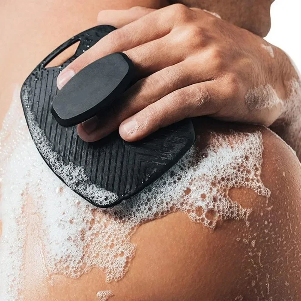 Brosse exfoliante en Silicone souple, 1 pièce, brosse pour le dos, nettoyage du corps, douche, Massage doux, brosse de bain, fournitures de bain