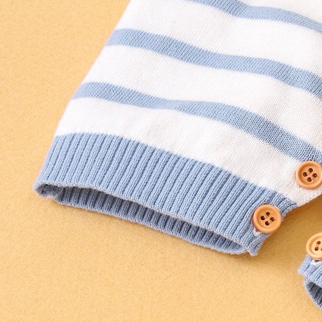 Nouveau-né bébé barboteuses été infantile enfants garçons col roulé à manches courtes Sunsuits une pièce enfant en bas âge coton Sunsuits enfant combishorts – Image 6