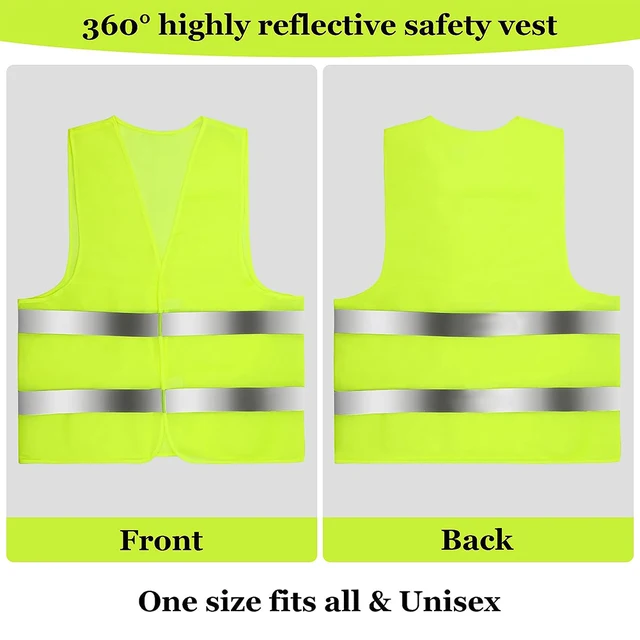 Car Reflective Safety Vest Breathable High Visibility Jacket 2 Reflective Strip Railway Coal Miners Uniform for Driver Workers – Image 5