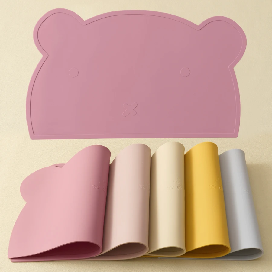 Mamaplan-Napperon Portable en Silicone en Forme d'Animaux de Dessin Animé, Sans BPA, Polymères d'Alimentation pour Enfants