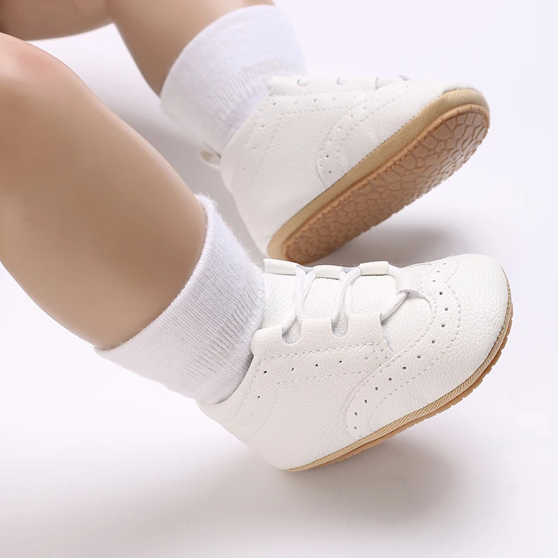 Chaussures pour nouveau-né garçon, mocassins à la mode, chaussures de sport décontractées, baptiste blanc, semelle souple, antidérapantes, premier pas