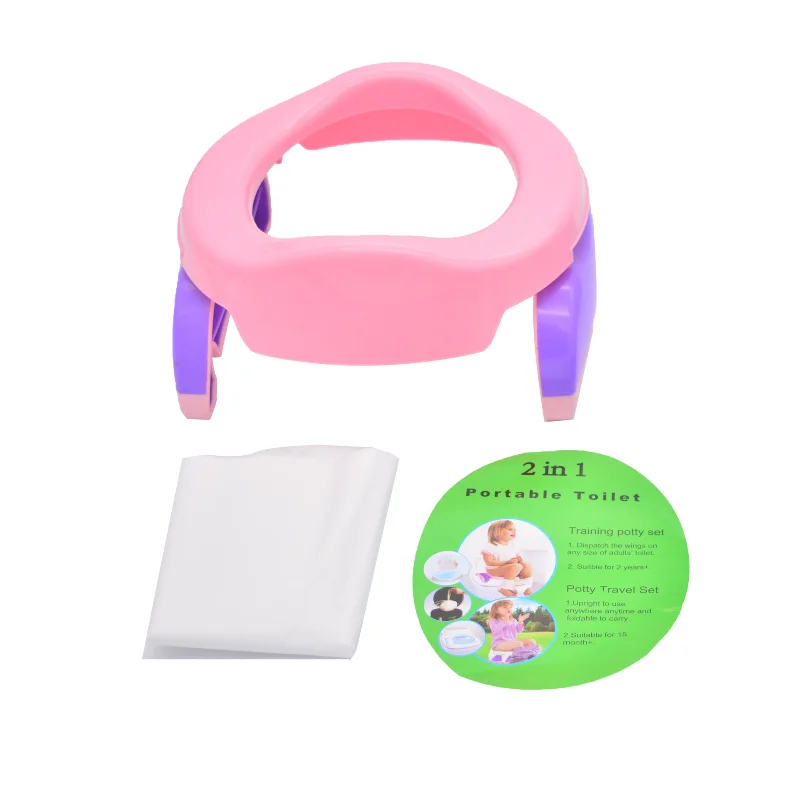 Pot de voyage portable pour bébé et tout-petit, anneau avec sac d'urine, toilette portable pour enfants, siège d'entraînement aux toilettes, nouveau, 2021