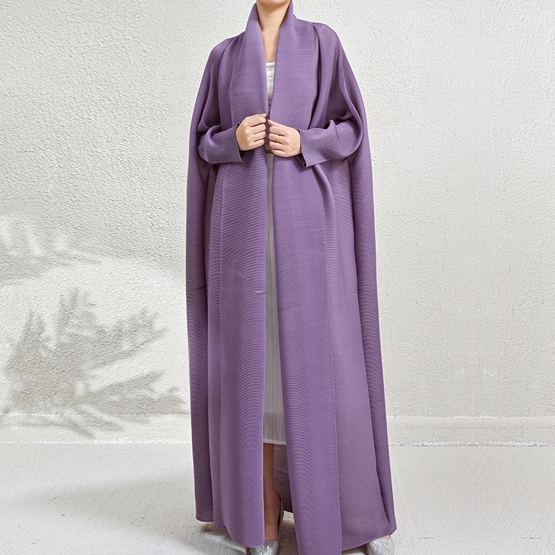 Abaya de Dubaï plissée pour femmes, robe musulmane, dernier modèle, 2024