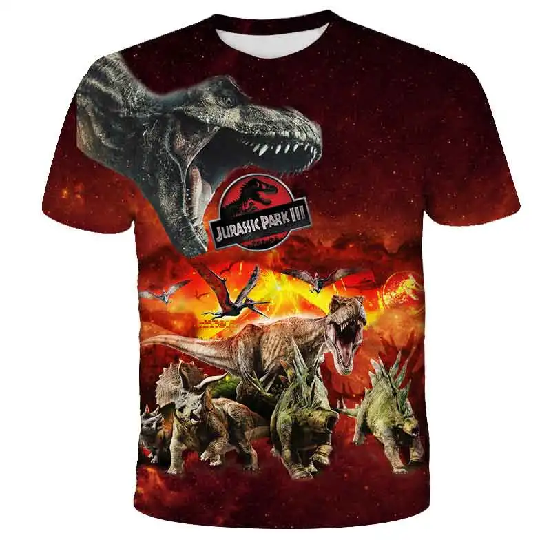 Nouveau Jurassic Park dinosaure impression 3D T-shirt Jurassic World garçons filles mode T-shirt enfants enfants T-shirt haut garçon fille vêtements