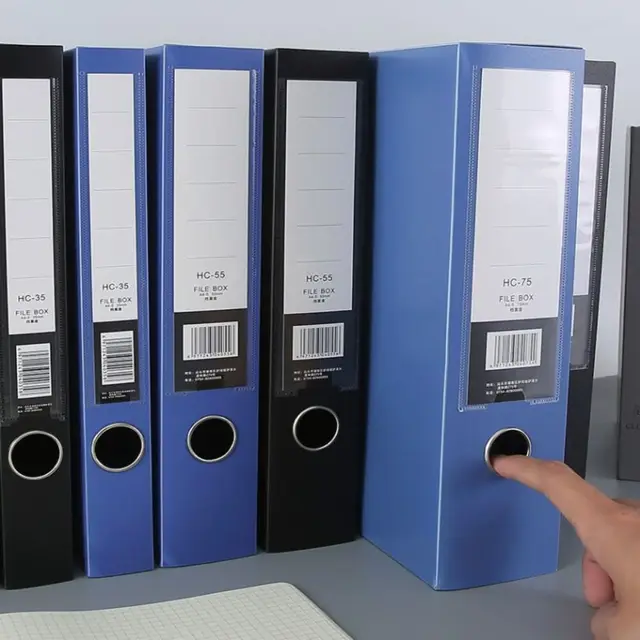 Thickened File Bag File Box Student Information Test Paper Storage A4 Extraction File Box – Image 2