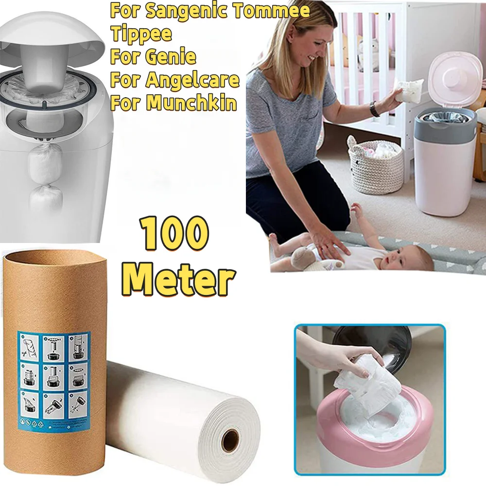 Recharges de seaux à couches pour Tommee Tippee, sacs de recharge de couches pour bébé pour génie pour Angelcare pour Munchkin