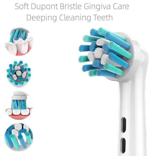 Dupont-Têtes de brosse à dents électrique, 4 pièces, pour blanchir les dents/03/Clean/pride ison books/soins doux, fonction pour Oral B – Image 4