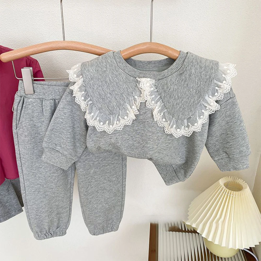 Melario nouveau bébé enfants vêtements pantalons ensemble vêtements pour enfants 2 pièces tenues de Sport décontractées vêtements de détente pull décontracté survêtement costume