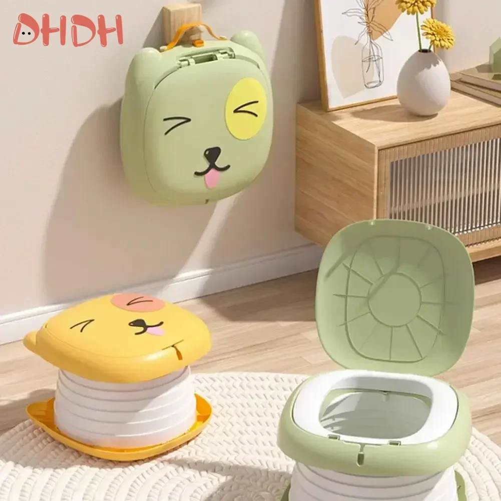 Pot Portable pliable pour voyage en bas âge, toilettes d'entraînement pour voiture, Camping, salle de bain intérieure et extérieure pour bébés et enfants