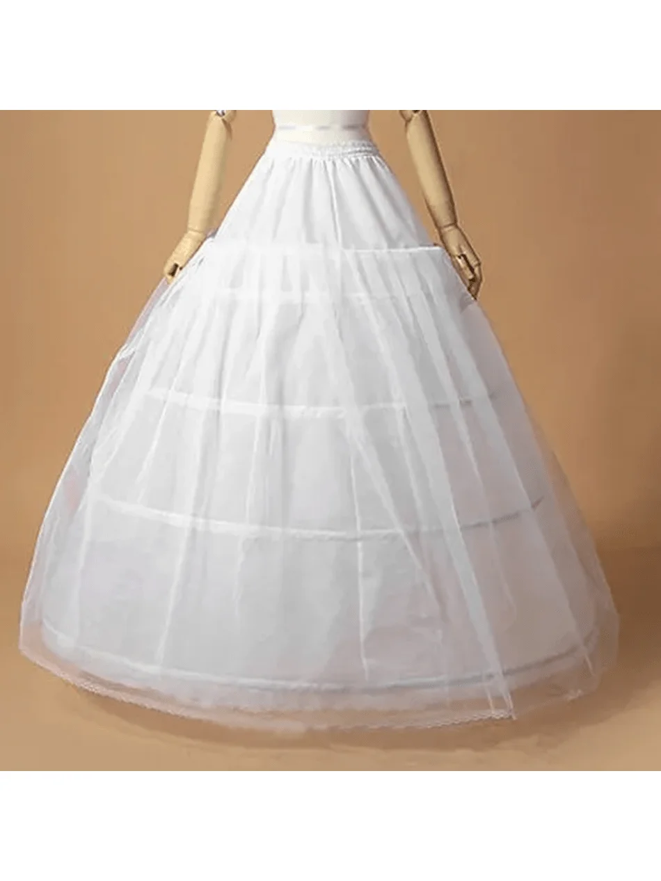 Nouveauté 4 cerceaux mariée mariage jupon Crinoline bal sous-jupe fantaisie jupe Slip Velo De Novia 2025