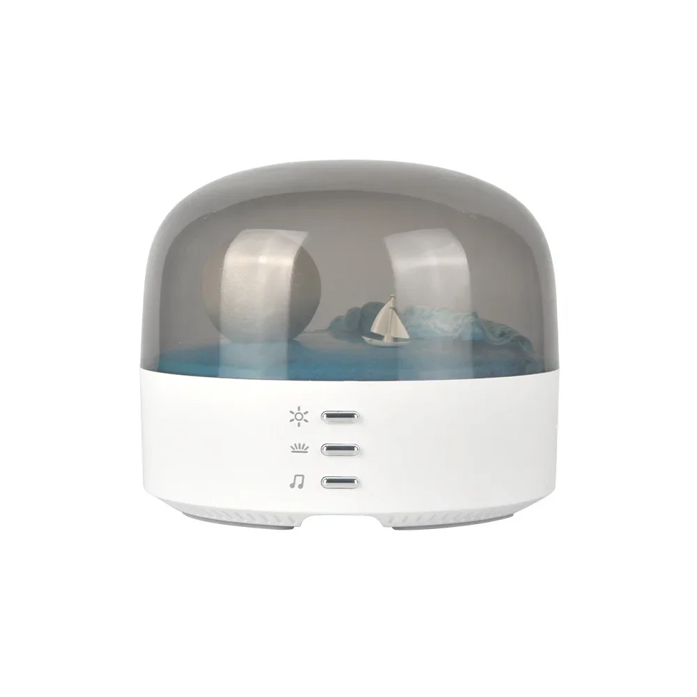 Veilleuse audio Bluetooth Moon, lumière d'ambiance de chambre à coucher réglable, ornement multi-engrenages, changement progressif, protection des yeux