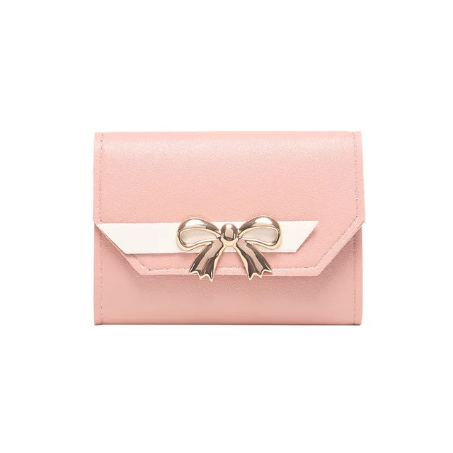 Porte-monnaie de style court avec fermeture éclair pour femme, portefeuille papillon mignon, porte-monnaie multi-fentes, grande capacité, mode – Image 3