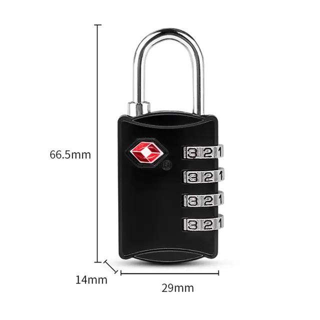 Cadenas à code antivol polyvalent, peintures TSA, serrure à mot de passe, blocage pour bagages de voyage, valise, 4-251 – Image 6