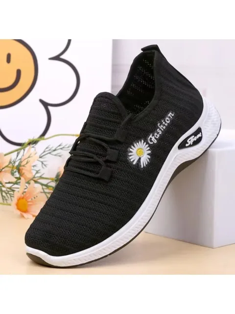 2025 Chaussures de sport décontractées confortables en noix de coco pour femmes, baskets légères et respirantes en maille à semelles souples à la mode pour la course – Image 6