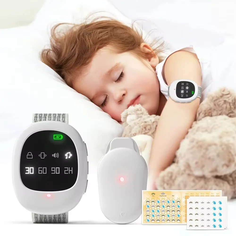 Alarme d'énurésie nocturne sans fil 40M, capteur d'entraînement à la propreté pour adultes et personnes âgées, alarme d'énurésie avec bracelet pour enfants, soins pour personnes âgées