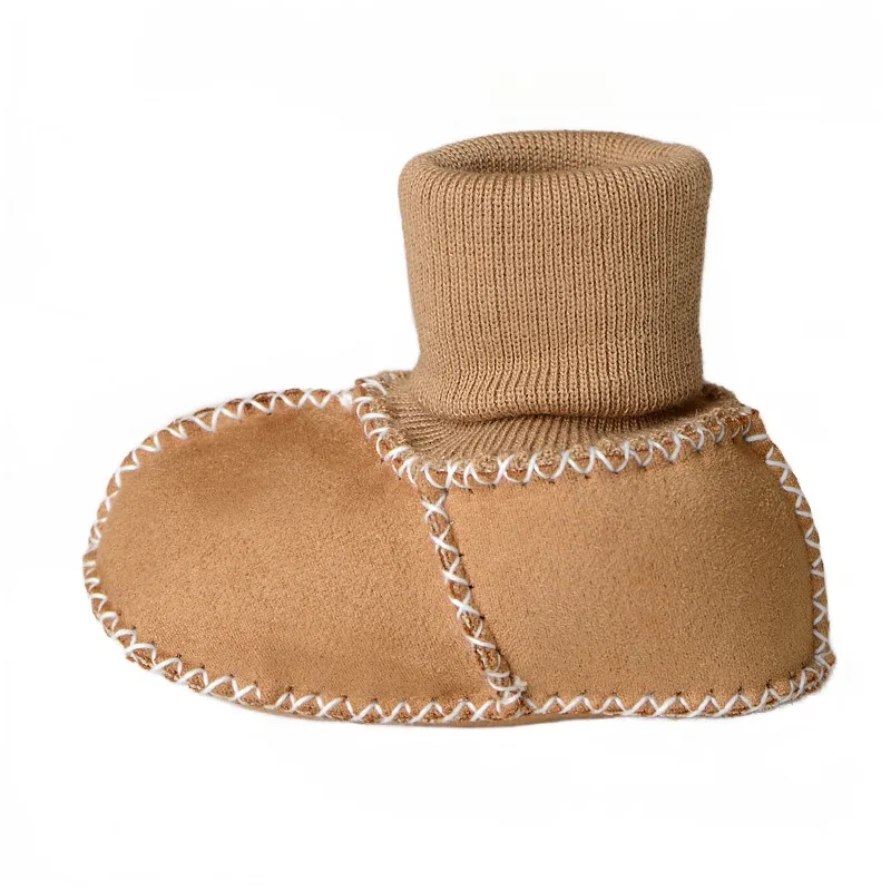 Bottes en peluche pour bébé, chaussures d'hiver pour garçons et filles, bottes chaudes en fourrure Ugg pour nourrissons en bas âge, poussette légère