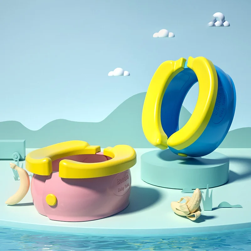 Pot de voyage Portable pliable pour bébé, siège d'entraînement pour enfants, sac de rangement gratuit facile à nettoyer et 20 sacs poubelles