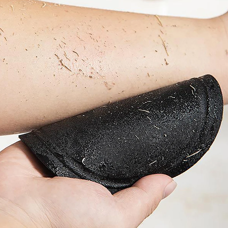 Bain exfoliant pour le corps noir, brosse de douche, dissolvant de peau morte, outils de bain, serviette de bain circulaire indolore, matériau PVA