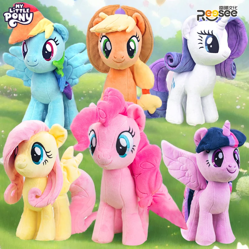 Jouets en peluche My Little Pony, Twilight Sparkle Pinkie Pie Rarity Fluttershy Applejack Rainbow Dash, poupée en peluche, cadeau de noël pour enfant, nouvelle collection