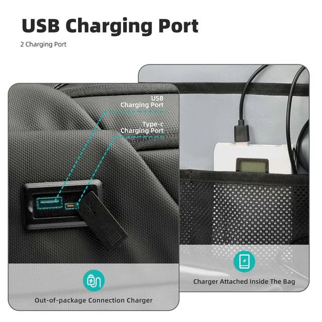 HK – sac à dos pour ordinateur portable de styliste pour hommes, sacs d'école étanches pour garçons d'université, sac à dos de voyage de sport d'affaires pour hommes avec chargement USB – Image 5