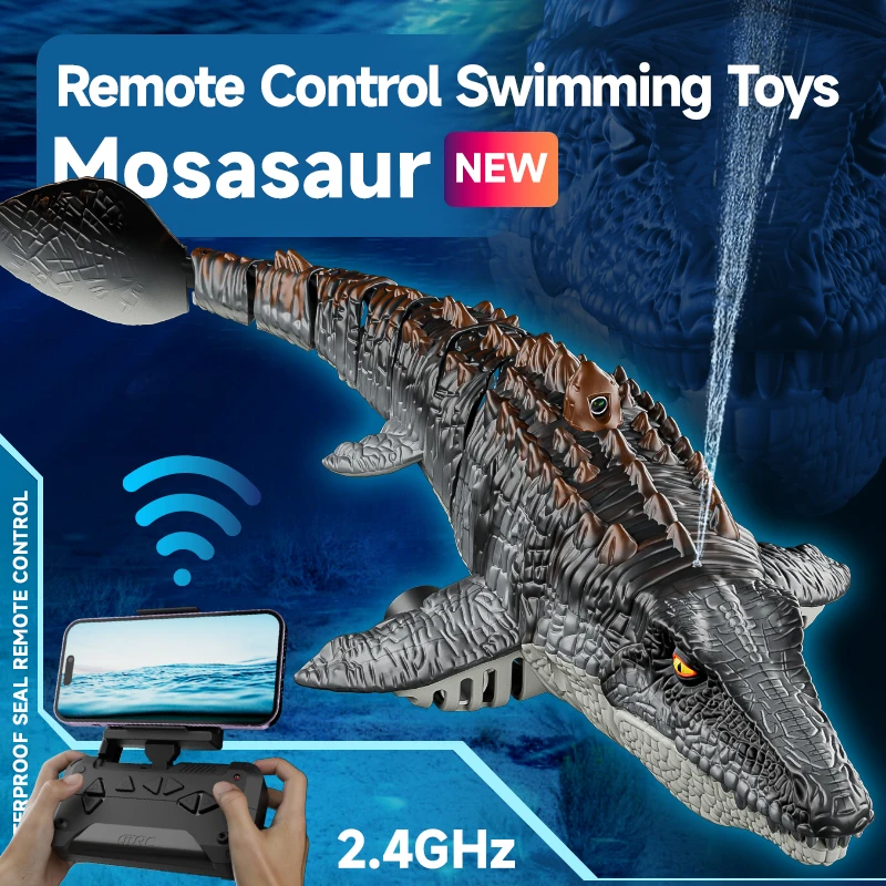 S11 Rc dinosaure pulvérisation eau jouet bateau télécommandé haute Simulation dinosaure jouets électroniques pour enfants garçons enfants
