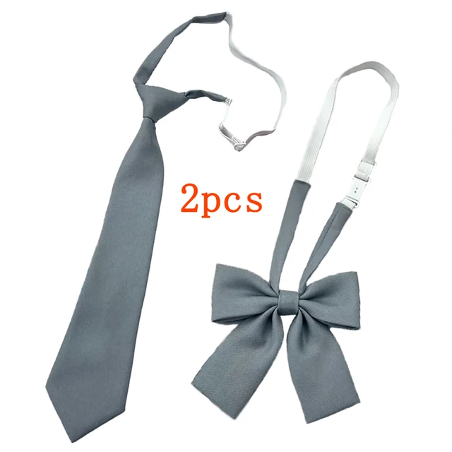 Cravates noires à fermeture éclair, rétro, soyeuses, étroites, pour femmes et hommes, Slim, lisse, nœud papillon, Style coréen, Simple, élégant, assorti avec tout, tendance – Image 6