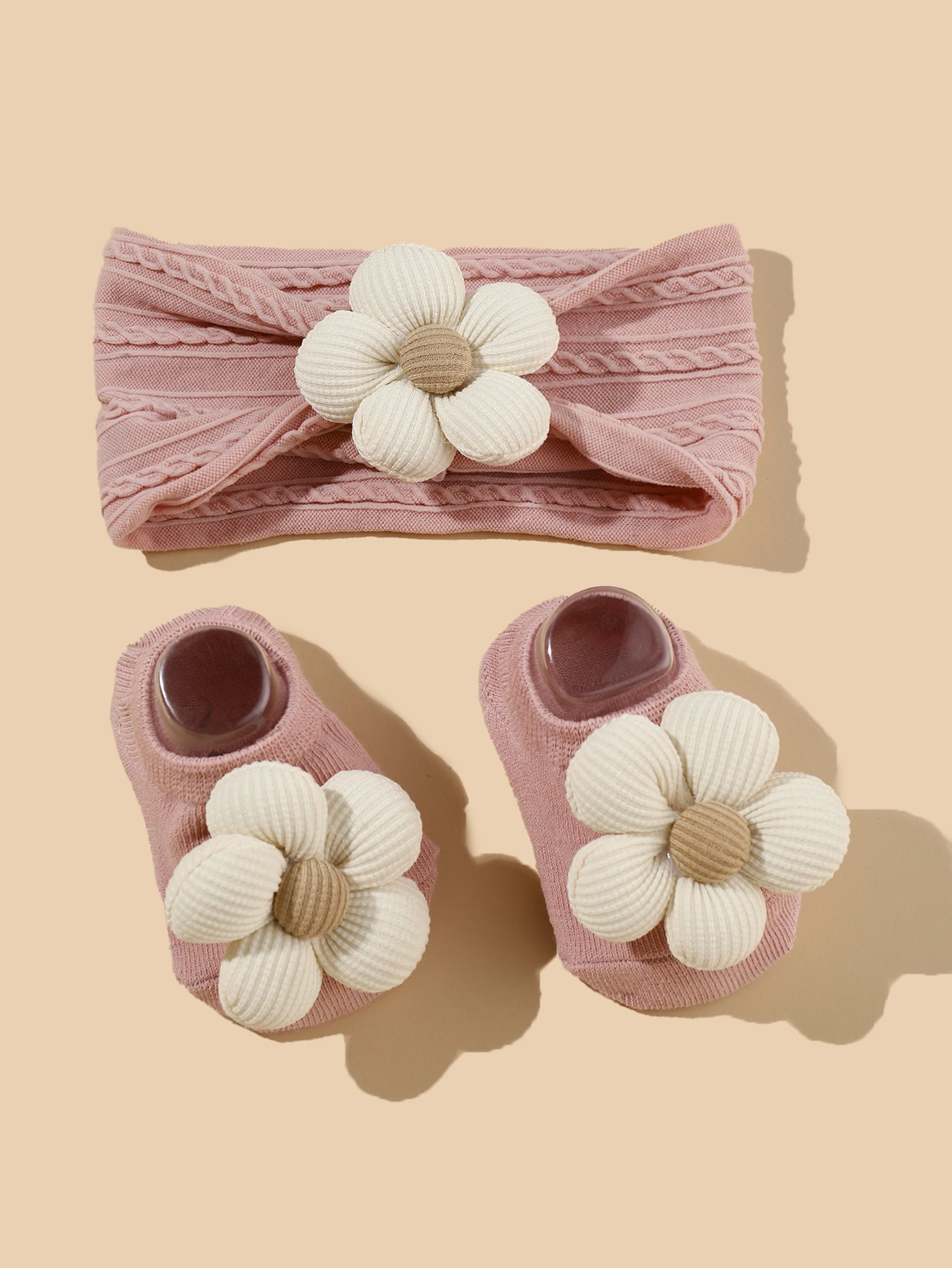Ensemble de chaussettes et bandeau de sauna pour bébés filles, chaussettes de princesse pour tout-petits, fleurs mignonnes, accessoires pour cheveux pour bébés, cadeau pour nouveau-né, automne, 2 pièces par ensemble