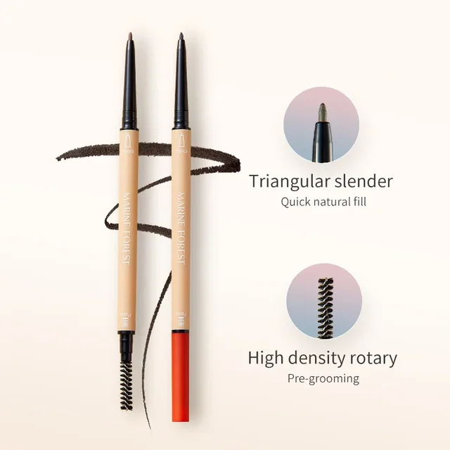 Pudaier-Crayon à sourcils ultra fin, produit naturel, résistant à l'eau, tenue longue durée, maquillage