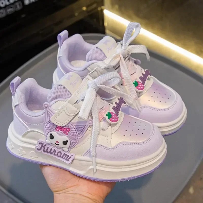 Fille Kuromi chaussures de sport chaussures de Tennis nouveau Sanrio Hello Kitty Kawaii enfant dessin animé chaussures décontractées respirantes mignon cadeau de mode