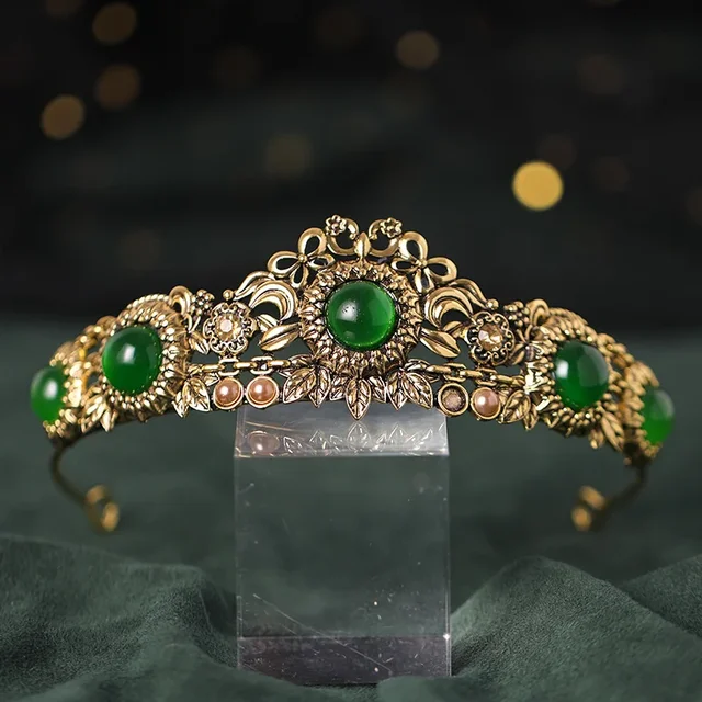 Couronne baroque en cristal pour femme, diadème de Rh, biscuits vintage, patients, accessoires de cheveux de mariage, bijoux