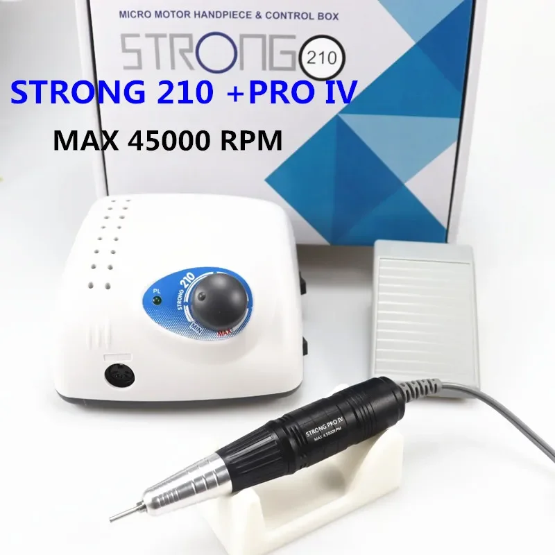 Forte 210 Pro IV perceuse à ongles 65W 45000 Machine fraises manucure perceuse à ongles électrique fraisage manucure Machine vernis lime à ongles