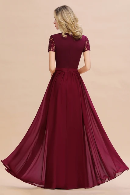 Robe de Demoiselle d'Honneur Élégante en Dentelle Douce, Jupe Complète en Fibre, Longueur au Sol, Tenue de Bal de Mariage, Offre Spéciale, 2024