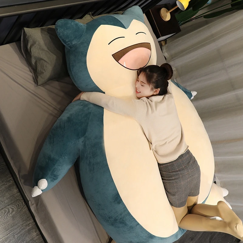 Peluche ronflex géante 200/150cm, jouets en peluche Pokemon, coque en cuir souple Kawaii, sans remplissage, oreiller, cadeaux pour enfants