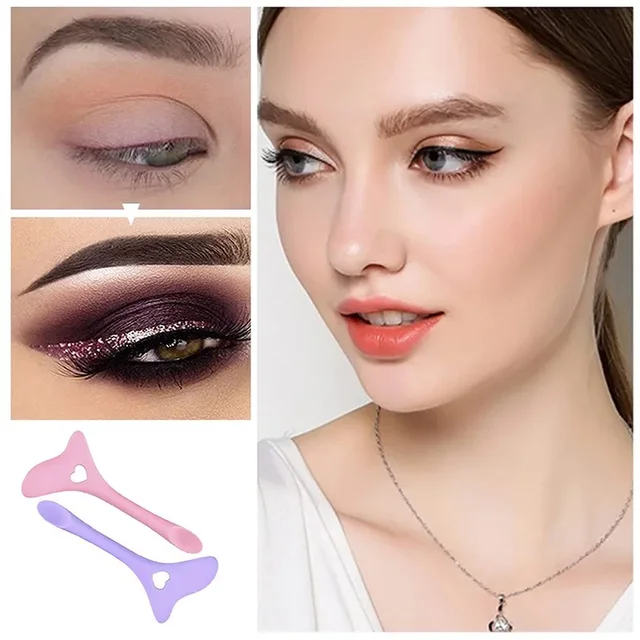 Pochoir Eyeliner multifonctionnel en Silicone, pointes d'ailes, aide au dessin, rouge à lèvres, aide à porter, outils de maquillage réutilisables, vente en gros – Image 3