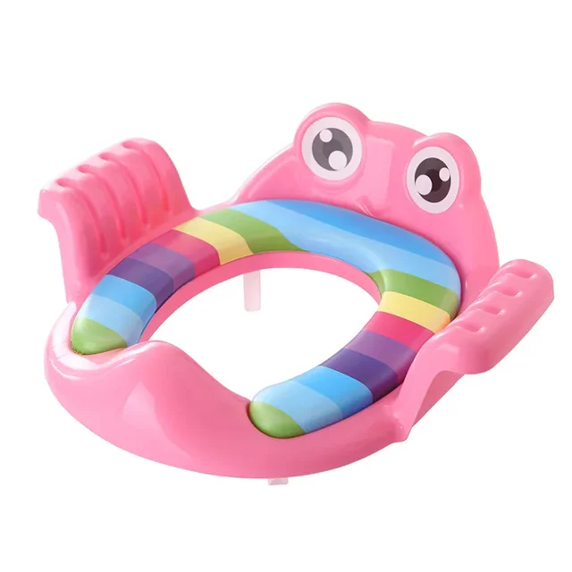 Bébé enfant pot toilette formateur siège escabeau échelle réglable chaise de formation confortable dessin animé mignon siège de toilette pour enfant – Image 6