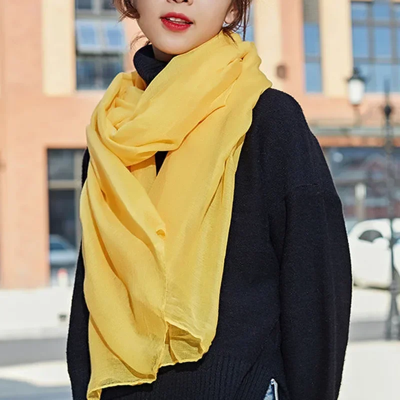 Foulard Hijab Simple pour Femme Musulmane, Écharpe de Sauna, Document Solide, Tête Ronde, Longue, Bandeau de Sauna, Enveloppes Douces et Chaudes, Mode 2025