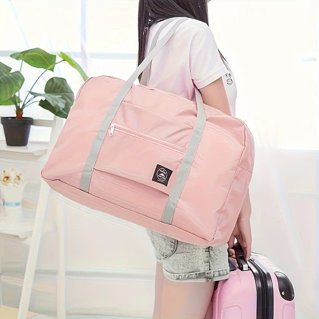 Sac de voyage pliable pour compagnie aérienne, sac à main pour femmes et filles, léger, grande capacité, sport, week-end, voyage de nuit