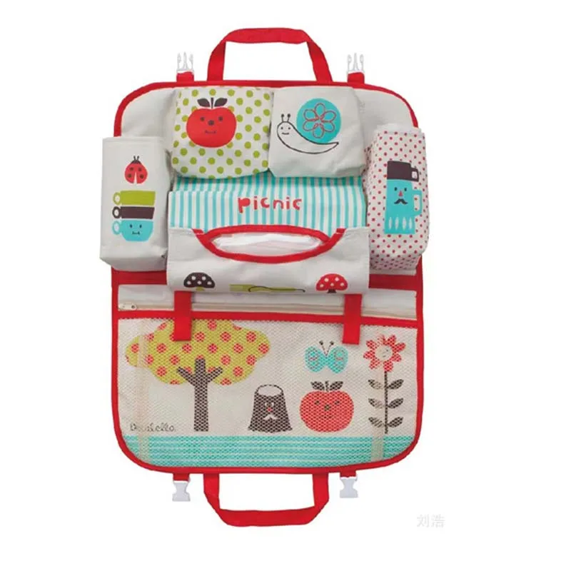 Sac de rangement pour dossier de siège de voiture de bébé, sac suspendu multifonctionnel de grande capacité, organisateur de siège automatique pour enfants, boîte de voyage pour tout-petits